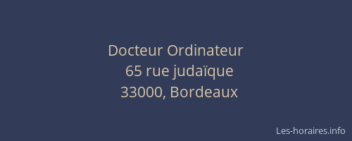 Docteur Ordinateur
