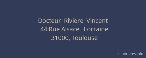 Docteur  Riviere  Vincent