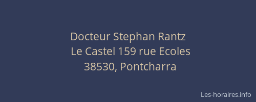 Docteur Stephan Rantz