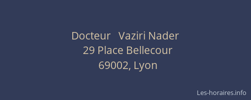 Docteur   Vaziri Nader