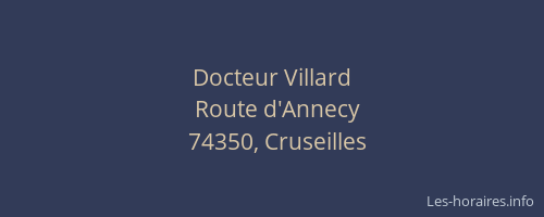 Docteur Villard