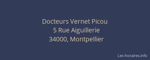 Docteurs Vernet Picou