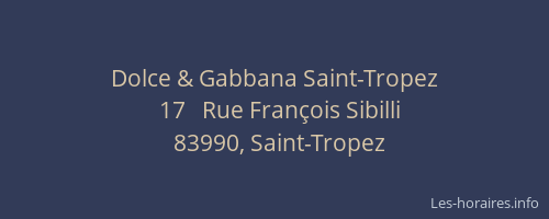 Dolce & Gabbana Saint-Tropez