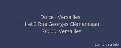 Dolce - Versailles