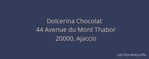 Dolcerina Chocolat