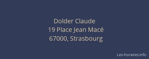 Dolder Claude