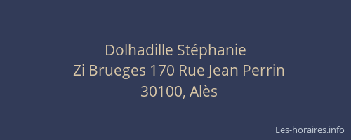 Dolhadille St&eacute;phanie