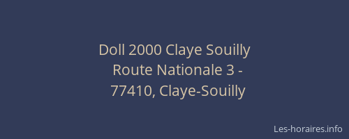 Doll 2000 Claye Souilly