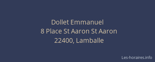 Dollet Emmanuel