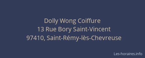 Dolly Wong Coiffure