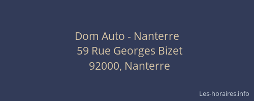 Dom Auto - Nanterre