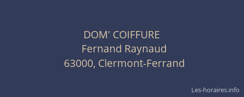 DOM' COIFFURE