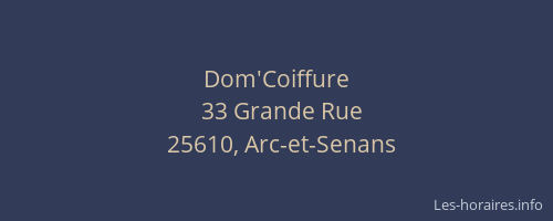 Dom'Coiffure