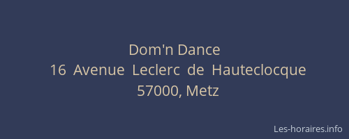 Dom'n Dance