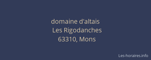 domaine d'altais
