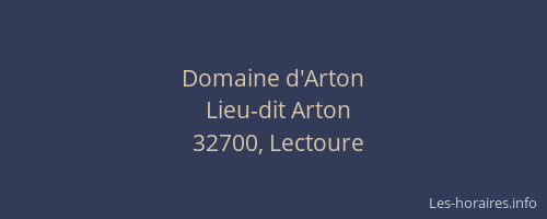 Domaine d'Arton