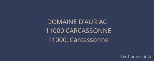 DOMAINE D'AURIAC
