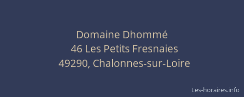 Domaine Dhommé