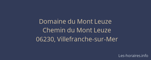 Domaine du Mont Leuze