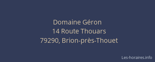 Domaine G&eacute;ron