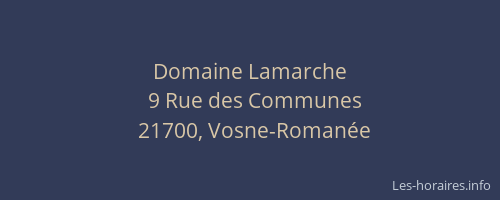 Domaine Lamarche
