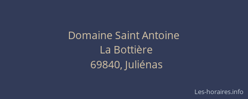 Domaine Saint Antoine