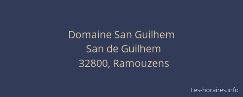 Domaine San Guilhem
