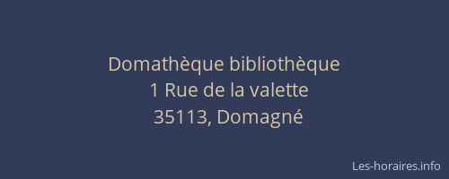 Domathèque bibliothèque