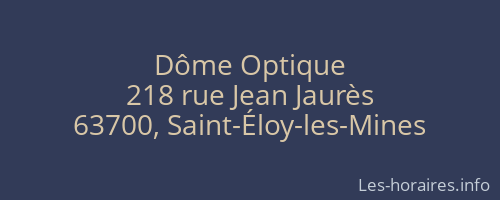 Dôme Optique