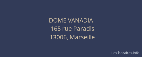 DOME VANADIA