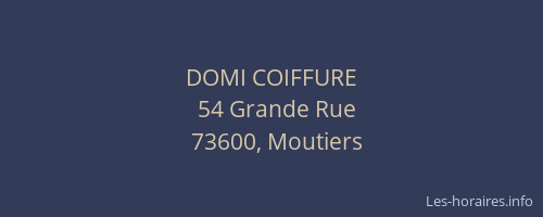 DOMI COIFFURE