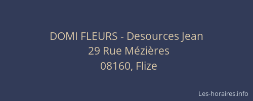 DOMI FLEURS - Desources Jean