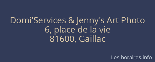 Domi'Services & Jenny's Art Photo