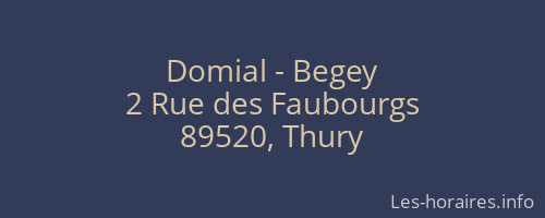 Domial - Begey