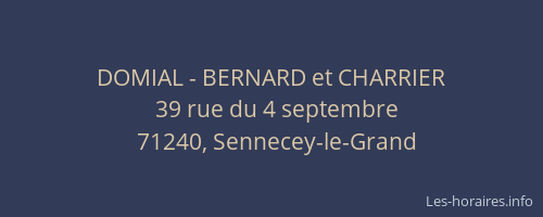 DOMIAL - BERNARD et CHARRIER
