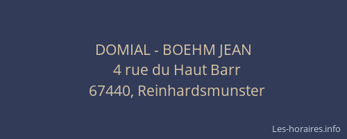 DOMIAL - BOEHM JEAN