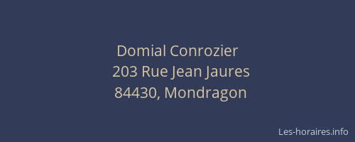 Domial Conrozier
