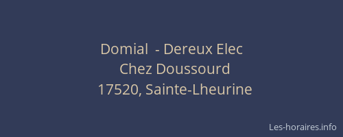 Domial  - Dereux Elec