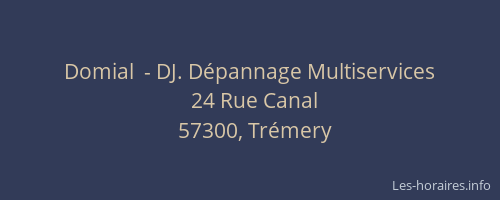 Domial  - DJ. D&eacute;pannage Multiservices