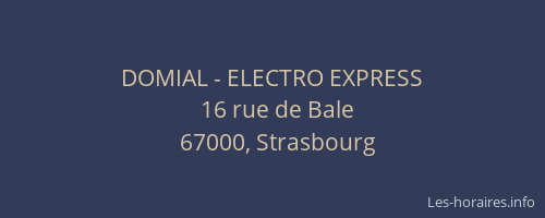 DOMIAL - ELECTRO EXPRESS