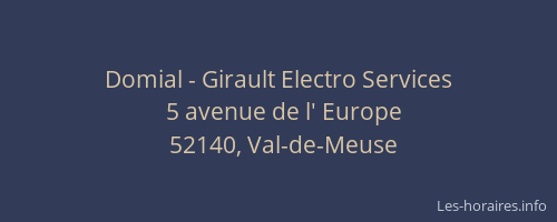 Domial - Girault Electro Services