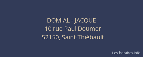 DOMIAL - JACQUE