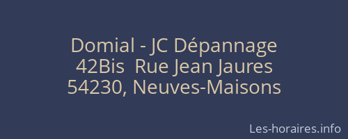 Domial - JC Dépannage