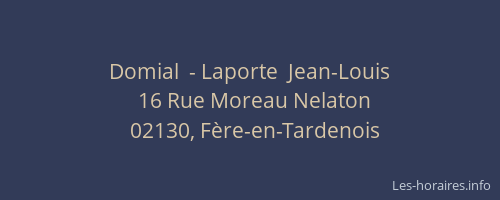 Domial  - Laporte  Jean-Louis