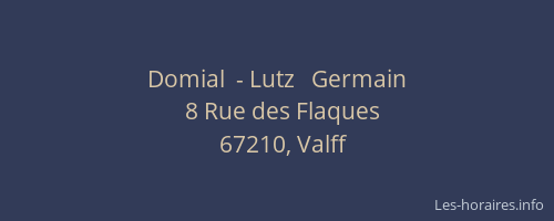 Domial  - Lutz   Germain