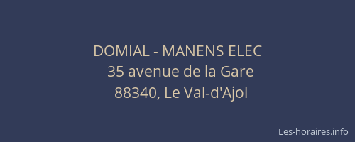 DOMIAL - MANENS ELEC