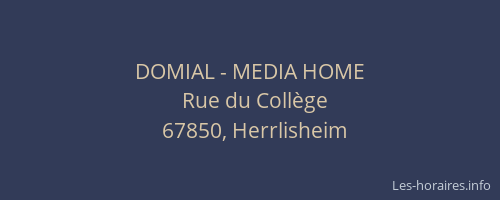 DOMIAL - MEDIA HOME