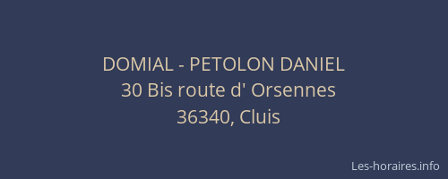 DOMIAL - PETOLON DANIEL