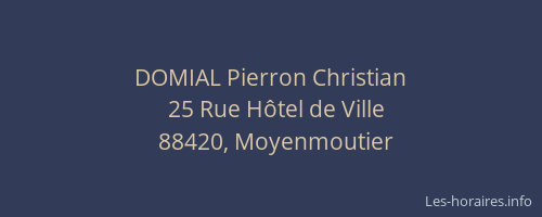 DOMIAL Pierron Christian