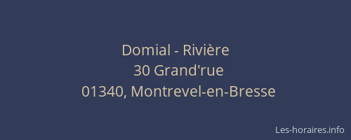 Domial - Rivière